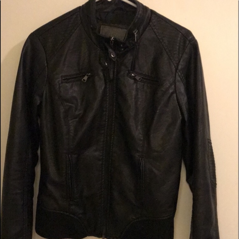 Black leather